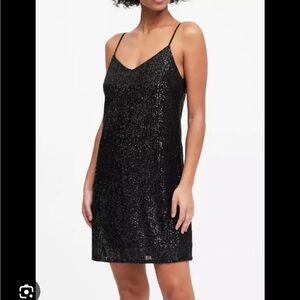 🌟NWT🌟 Republic Spaghetti Strap Black Sequin Mini Dress size 6